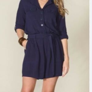 Matilda Jane Good Hart Navy Romper